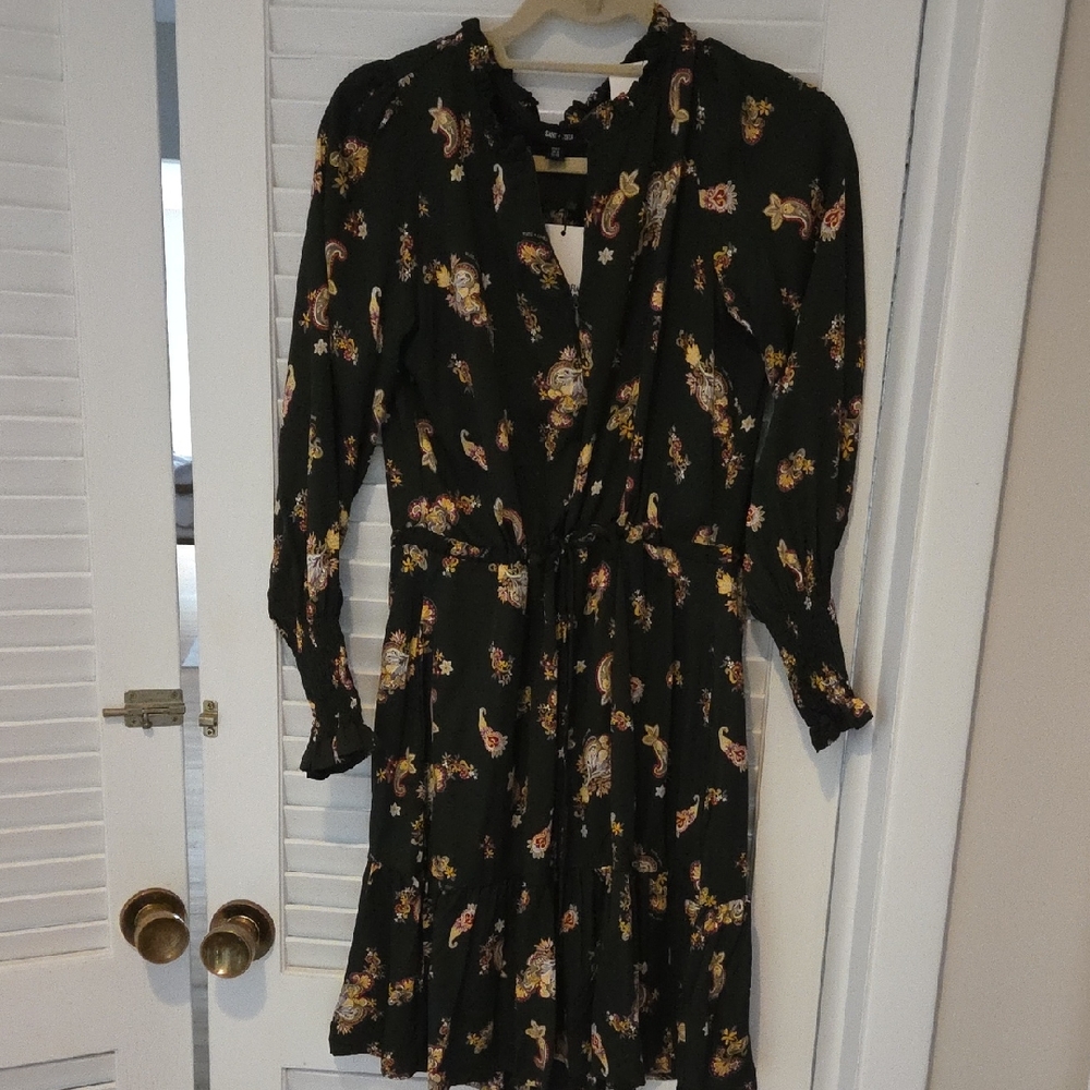 Floral Black Dress